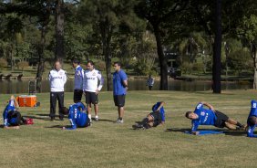 Durante o treino desta manh no Hotel Fazenda das Amorerias, na cidade de Extrema/MG. O time faz uma intertemporada preparando-se para o prximo jogo dia 17/07 contra o Internacional/RS, na Arena Corinthians, vlido pela 10 rodada do Campeonato Brasileiro de 2014