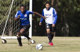 Durante o treino desta manh no Hotel Fazenda das Amorerias, na cidade de Extrema/MG. O time faz uma intertemporada preparando-se para o prximo jogo dia 17/07 contra o Internacional/RS, na Arena Corinthians, vlido pela 10 rodada do Campeonato Brasileiro de 2014