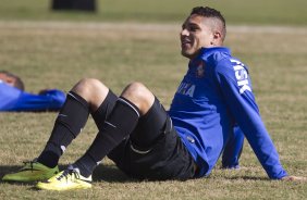 Durante o treino desta manh no Hotel Fazenda das Amorerias, na cidade de Extrema/MG. O time faz uma intertemporada preparando-se para o prximo jogo dia 17/07 contra o Internacional/RS, na Arena Corinthians, vlido pela 10 rodada do Campeonato Brasileiro de 2014