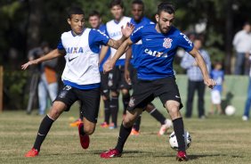 Durante o treino desta manh no Hotel Fazenda das Amorerias, na cidade de Extrema/MG. O time faz uma intertemporada preparando-se para o prximo jogo dia 17/07 contra o Internacional/RS, na Arena Corinthians, vlido pela 10 rodada do Campeonato Brasileiro de 2014