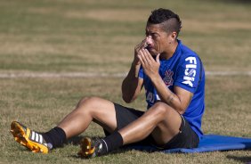 Durante o treino desta manh no Hotel Fazenda das Amorerias, na cidade de Extrema/MG. O time faz uma intertemporada preparando-se para o prximo jogo dia 17/07 contra o Internacional/RS, na Arena Corinthians, vlido pela 10 rodada do Campeonato Brasileiro de 2014