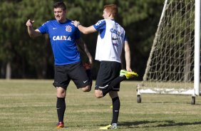 Durante o treino desta manh no Hotel Fazenda das Amorerias, na cidade de Extrema/MG. O time faz uma intertemporada preparando-se para o prximo jogo dia 17/07 contra o Internacional/RS, na Arena Corinthians, vlido pela 10 rodada do Campeonato Brasileiro de 2014