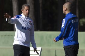 Durante o treino desta manh no Hotel Fazenda das Amorerias, na cidade de Extrema/MG. O time faz uma intertemporada preparando-se para o prximo jogo dia 17/07 contra o Internacional/RS, na Arena Corinthians, vlido pela 10 rodada do Campeonato Brasileiro de 2014