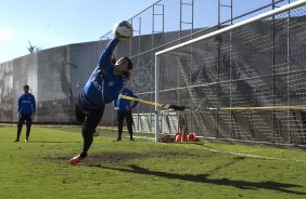Durante o treino esta manh no CT Joaquim Grava, Parque Ecolgico do Tiete, zona leste de So Paulo, contra o So Bernardo. O prximo jogo da equipe ser dia 17/07, contra o Internacional/RS, na Arena Corinthians, vlido pela 10 rodada do Campeonato Brasileiro de 2014