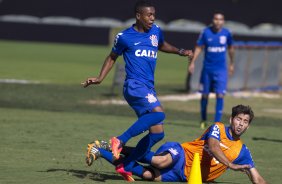 Durante o treino esta manh no CT Joaquim Grava, Parque Ecolgico do Tiete, zona leste de So Paulo, contra o So Bernardo. O prximo jogo da equipe ser dia 17/07, contra o Internacional/RS, na Arena Corinthians, vlido pela 10 rodada do Campeonato Brasileiro de 2014