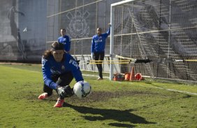 Durante o treino esta manh no CT Joaquim Grava, Parque Ecolgico do Tiete, zona leste de So Paulo, contra o So Bernardo. O prximo jogo da equipe ser dia 17/07, contra o Internacional/RS, na Arena Corinthians, vlido pela 10 rodada do Campeonato Brasileiro de 2014