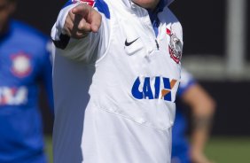 Durante o treino esta manh no CT Joaquim Grava, Parque Ecolgico do Tiete, zona leste de So Paulo, contra o So Bernardo. O prximo jogo da equipe ser dia 17/07, contra o Internacional/RS, na Arena Corinthians, vlido pela 10 rodada do Campeonato Brasileiro de 2014