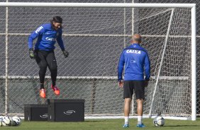 Durante o treino desta manh no CT Joaquim Grava, Parque Ecolgico do Tiete, zona leste de So Paulo, contra o So Bernardo. O prximo jogo da equipe ser dia 17/07, contra o Internacional/RS, na Arena Corinthians, vlido pela 10 rodada do Campeonato Brasileiro de 2014