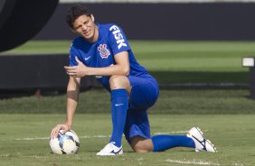Durante o treino desta manh no CT Joaquim Grava, Parque Ecolgico do Tiete, zona leste de So Paulo, contra o So Bernardo. O prximo jogo da equipe ser dia 17/07, contra o Internacional/RS, na Arena Corinthians, vlido pela 10 rodada do Campeonato Brasileiro de 2014