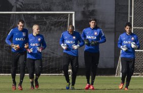 Durante o treino desta manh no CT Joaquim Grava, Parque Ecolgico do Tiete, zona leste de So Paulo, contra o So Bernardo. O prximo jogo da equipe ser dia 17/07, contra o Internacional/RS, na Arena Corinthians, vlido pela 10 rodada do Campeonato Brasileiro de 2014