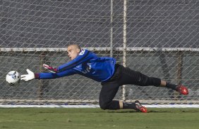 Durante o treino desta manh no CT Joaquim Grava, Parque Ecolgico do Tiete, zona leste de So Paulo, contra o So Bernardo. O prximo jogo da equipe ser dia 17/07, contra o Internacional/RS, na Arena Corinthians, vlido pela 10 rodada do Campeonato Brasileiro de 2014