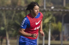Durante o treino desta manh no CT Joaquim Grava, Parque Ecolgico do Tiete, zona leste de So Paulo, contra o So Bernardo. O prximo jogo da equipe ser dia 17/07, contra o Internacional/RS, na Arena Corinthians, vlido pela 10 rodada do Campeonato Brasileiro de 2014