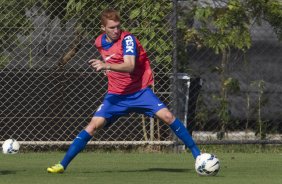 Durante o treino desta manh no CT Joaquim Grava, Parque Ecolgico do Tiete, zona leste de So Paulo, contra o So Bernardo. O prximo jogo da equipe ser dia 17/07, contra o Internacional/RS, na Arena Corinthians, vlido pela 10 rodada do Campeonato Brasileiro de 2014