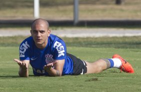 Durante o treino desta manh no CT Joaquim Grava, Parque Ecolgico do Tiete, zona leste de So Paulo, se preparando para o amisoto de amanh em Uberaba/MG contra o Uberaba. O prximo jogo da equipe ser dia 17/07, contra o Internacional/RS, na Arena Corinthians, vlido pela 10 rodada do Campeonato Brasileiro de 2014