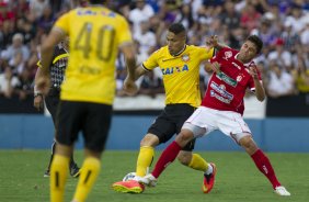 Durante o jogo amistoso entre Uberaba Sport Clube/MG x Corinthians, realizada esta tarde no estádio Engenheiro João Guido, preparatória para a sequência do Campeonato Brasileiro de 2014