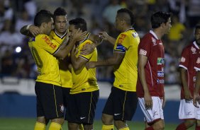 Durante o jogo amistoso entre Uberaba Sport Clube/MG x Corinthians, realizada esta tarde no estádio Engenheiro João Guido, preparatória para a sequência do Campeonato Brasileiro de 2014