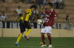 Durante o jogo amistoso entre Uberaba Sport Clube/MG x Corinthians, realizada esta tarde no estádio Engenheiro João Guido, preparatória para a sequência do Campeonato Brasileiro de 2014