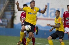 Durante o jogo amistoso entre Uberaba Sport Clube/MG x Corinthians, realizada esta tarde no estádio Engenheiro João Guido, preparatória para a sequência do Campeonato Brasileiro de 2014