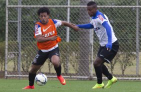 Durante o treino esta manh no CT Joaquim Grava, Parque Ecolgico do Tiete, zona leste de So Paulo. O prximo jogo da equipe ser dia 17/07, contra o Internacional/RS, na Arena Corinthians, vlido pela 10 rodada do Campeonato Brasileiro de 2014