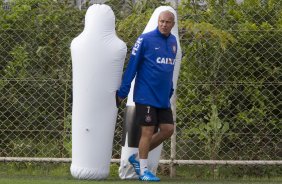 Durante o treino esta manh no CT Joaquim Grava, Parque Ecolgico do Tiete, zona leste de So Paulo. O prximo jogo da equipe ser dia 17/07, contra o Internacional/RS, na Arena Corinthians, vlido pela 10 rodada do Campeonato Brasileiro de 2014