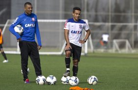 Durante o treino esta manhã no CT Joaquim Grava, Parque Ecológico do Tiete, zona leste de São Paulo. O próximo jogo da equipe será dia 17/07, contra o Internacional/RS, na Arena Corinthians, válido pela 10ª rodada do Campeonato Brasileiro de 2014