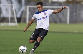 Durante o treino esta manh no CT Joaquim Grava, Parque Ecolgico do Tiete, zona leste de So Paulo. O prximo jogo da equipe ser dia 17/07, contra o Internacional/RS, na Arena Corinthians, vlido pela 10 rodada do Campeonato Brasileiro de 2014