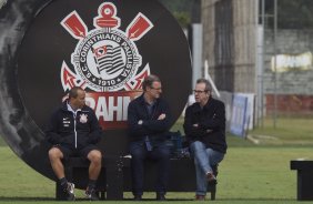 Durante o treino esta manh no CT Joaquim Grava, Parque Ecolgico do Tiete, zona leste de So Paulo. O prximo jogo da equipe ser dia 17/07, contra o Internacional/RS, na Arena Corinthians, vlido pela 10 rodada do Campeonato Brasileiro de 2014