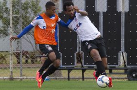 Durante o treino esta manh no CT Joaquim Grava, Parque Ecolgico do Tiete, zona leste de So Paulo. O prximo jogo da equipe ser dia 17/07, contra o Internacional/RS, na Arena Corinthians, vlido pela 10 rodada do Campeonato Brasileiro de 2014