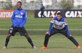 Durante o treino esta manhã no CT Joaquim Grava, Parque Ecológico do Tiete, zona leste de São Paulo. O próximo jogo da equipe será dia 17/07, contra o Internacional/RS, na Arena Corinthians, válido pela 10ª rodada do Campeonato Brasileiro de 2014