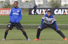 Durante o treino esta manh no CT Joaquim Grava, Parque Ecolgico do Tiete, zona leste de So Paulo. O prximo jogo da equipe ser dia 17/07, contra o Internacional/RS, na Arena Corinthians, vlido pela 10 rodada do Campeonato Brasileiro de 2014