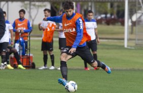 Durante o treino esta manhã no CT Joaquim Grava, Parque Ecológico do Tiete, zona leste de São Paulo. O próximo jogo da equipe será dia 17/07, contra o Internacional/RS, na Arena Corinthians, válido pela 10ª rodada do Campeonato Brasileiro de 2014