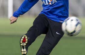 Durante o treino esta manh no CT Joaquim Grava, Parque Ecolgico do Tiete, zona leste de So Paulo. O prximo jogo da equipe ser dia 17/07, contra o Internacional/RS, na Arena Corinthians, vlido pela 10 rodada do Campeonato Brasileiro de 2014