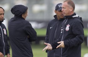 Durante o treino esta manh no CT Joaquim Grava, Parque Ecolgico do Tiete, zona leste de So Paulo. O prximo jogo da equipe ser dia 17/07, contra o Internacional/RS, na Arena Corinthians, vlido pela 10 rodada do Campeonato Brasileiro de 2014