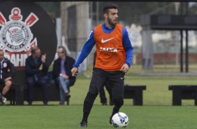 Durante o treino esta manh no CT Joaquim Grava, Parque Ecolgico do Tiete, zona leste de So Paulo. O prximo jogo da equipe ser dia 17/07, contra o Internacional/RS, na Arena Corinthians, vlido pela 10 rodada do Campeonato Brasileiro de 2014