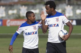 Durante o treino esta manhã no CT Joaquim Grava, Parque Ecológico do Tiete, zona leste de São Paulo. O próximo jogo da equipe será dia 17/07, contra o Internacional/RS, na Arena Corinthians, válido pela 10ª rodada do Campeonato Brasileiro de 2014