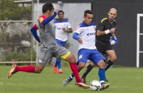 Durante o jogo-treino contra o Audax esta manhã no CT Joaquim Grava, Parque Ecológico do Tiete, zona leste de São Paulo. O próximo jogo da equipe será dia 17/07, contra o Internacional/RS, na Arena Corinthians, válido pela 10ª rodada do Campeonato Brasileiro de 2014