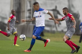 Durante o jogo-treino contra o Audax esta manhã no CT Joaquim Grava, Parque Ecológico do Tiete, zona leste de São Paulo. O próximo jogo da equipe será dia 17/07, contra o Internacional/RS, na Arena Corinthians, válido pela 10ª rodada do Campeonato Brasileiro de 2014