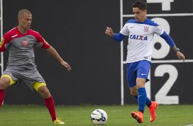 Durante o jogo-treino contra o Audax esta manhã no CT Joaquim Grava, Parque Ecológico do Tiete, zona leste de São Paulo. O próximo jogo da equipe será dia 17/07, contra o Internacional/RS, na Arena Corinthians, válido pela 10ª rodada do Campeonato Brasileiro de 2014