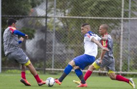 Durante o jogo-treino contra o Audax esta manhã no CT Joaquim Grava, Parque Ecológico do Tiete, zona leste de São Paulo. O próximo jogo da equipe será dia 17/07, contra o Internacional/RS, na Arena Corinthians, válido pela 10ª rodada do Campeonato Brasileiro de 2014