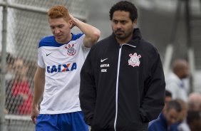 Durante o jogo-treino contra o Audax esta manhã no CT Joaquim Grava, Parque Ecológico do Tiete, zona leste de São Paulo. O próximo jogo da equipe será dia 17/07, contra o Internacional/RS, na Arena Corinthians, válido pela 10ª rodada do Campeonato Brasileiro de 2014