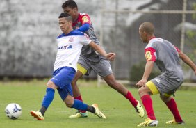 Durante o jogo-treino contra o Audax esta manhã no CT Joaquim Grava, Parque Ecológico do Tiete, zona leste de São Paulo. O próximo jogo da equipe será dia 17/07, contra o Internacional/RS, na Arena Corinthians, válido pela 10ª rodada do Campeonato Brasileiro de 2014