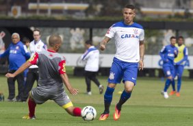 Durante o jogo-treino contra o Audax esta manhã no CT Joaquim Grava, Parque Ecológico do Tiete, zona leste de São Paulo. O próximo jogo da equipe será dia 17/07, contra o Internacional/RS, na Arena Corinthians, válido pela 10ª rodada do Campeonato Brasileiro de 2014