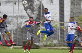 Durante o jogo-treino contra o Audax esta manhã no CT Joaquim Grava, Parque Ecológico do Tiete, zona leste de São Paulo. O próximo jogo da equipe será dia 17/07, contra o Internacional/RS, na Arena Corinthians, válido pela 10ª rodada do Campeonato Brasileiro de 2014