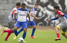 Durante o jogo-treino contra o Audax esta manhã no CT Joaquim Grava, Parque Ecológico do Tiete, zona leste de São Paulo. O próximo jogo da equipe será dia 17/07, contra o Internacional/RS, na Arena Corinthians, válido pela 10ª rodada do Campeonato Brasileiro de 2014