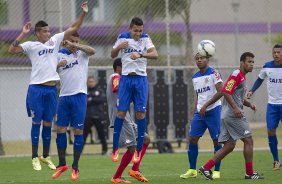 Durante o jogo-treino contra o Audax esta manhã no CT Joaquim Grava, Parque Ecológico do Tiete, zona leste de São Paulo. O próximo jogo da equipe será dia 17/07, contra o Internacional/RS, na Arena Corinthians, válido pela 10ª rodada do Campeonato Brasileiro de 2014