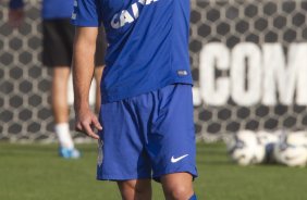 Durante o treino esta tarde no CT Joaquim Grava, Parque Ecolgico do Tiete, zona leste de So Paulo. O prximo jogo da equipe ser amanh dia 17/07, contra o Internacional/RS, na Arena Corinthians, vlido pela 10 rodada do Campeonato Brasileiro de 2014