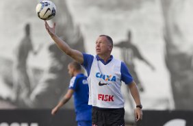 Durante o treino esta tarde no CT Joaquim Grava, Parque Ecolgico do Tiete, zona leste de So Paulo. O prximo jogo da equipe ser amanh dia 17/07, contra o Internacional/RS, na Arena Corinthians, vlido pela 10 rodada do Campeonato Brasileiro de 2014