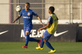 Durante o treino esta tarde no CT Joaquim Grava, Parque Ecolgico do Tiete, zona leste de So Paulo. O prximo jogo da equipe ser amanh dia 17/07, contra o Internacional/RS, na Arena Corinthians, vlido pela 10 rodada do Campeonato Brasileiro de 2014