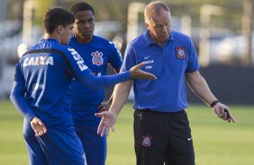 Durante o treino esta tarde no CT Joaquim Grava, Parque Ecolgico do Tiete, zona leste de So Paulo. O prximo jogo da equipe ser amanh dia 17/07, contra o Internacional/RS, na Arena Corinthians, vlido pela 10 rodada do Campeonato Brasileiro de 2014