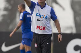 Durante o treino esta tarde no CT Joaquim Grava, Parque Ecolgico do Tiete, zona leste de So Paulo. O prximo jogo da equipe ser amanh dia 17/07, contra o Internacional/RS, na Arena Corinthians, vlido pela 10 rodada do Campeonato Brasileiro de 2014